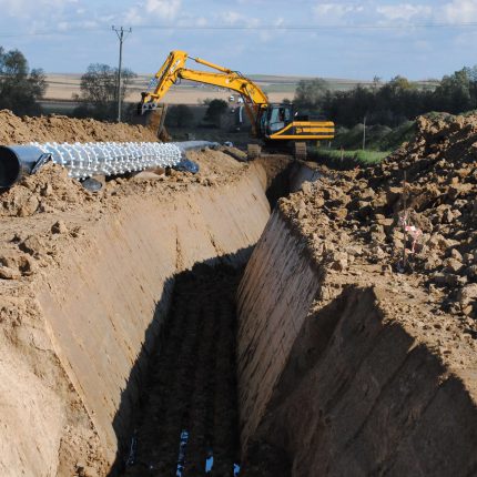Budowa gazociągu relacji Hermanowice - Strachocina