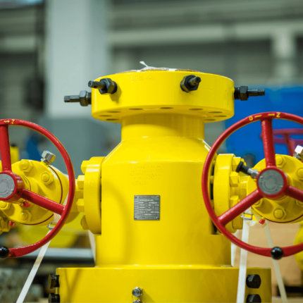 Dolna część głowicy eksploatacyjnej