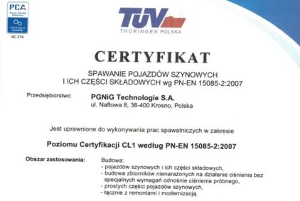 Wdrożenie nowej normy PN-EN 15085 