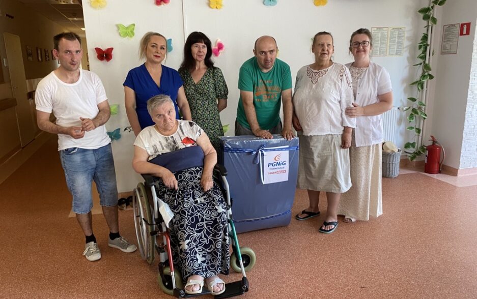 Wizyta w Domu Pomocy Społecznej „Promyk Nadziei” w Krośnie.
