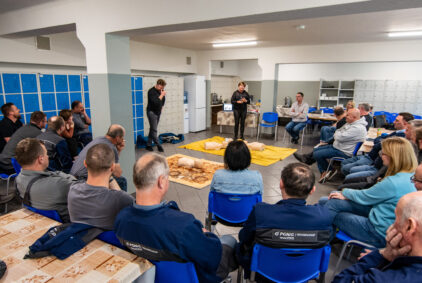 Szkolenie z zakresu BHP i  udzielenia pierwszej pomocy.